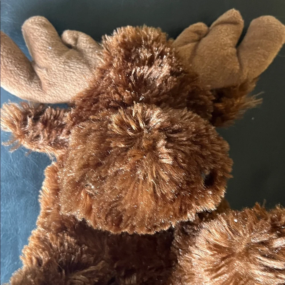 Brown Plush stuffed moose purse